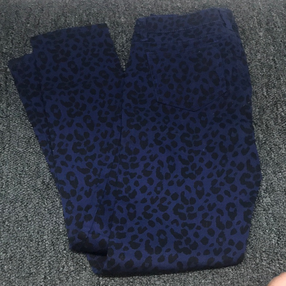 Blue cheetah jeans